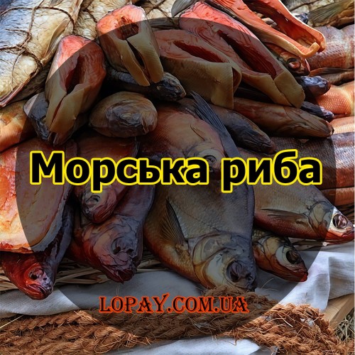 Морська риба (в'ялена ціла)