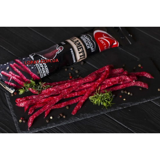Ковбаски Salametti «Індичка» (100 г) — Преміум кабаноси